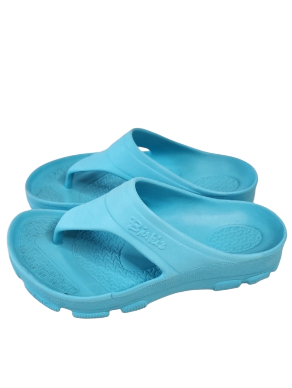 Birkis Caribbean Blue Women Plastic Thong Sandals Size EUR 37 / US 6/6.5 Slip On